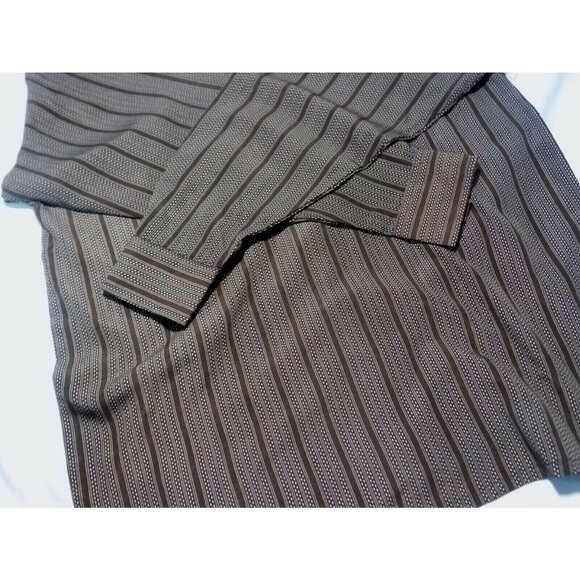 Vintage Gachu Men Shirt Large L Long Sleeve Disco Y2K Brown Button Up - Picture 10 of 11